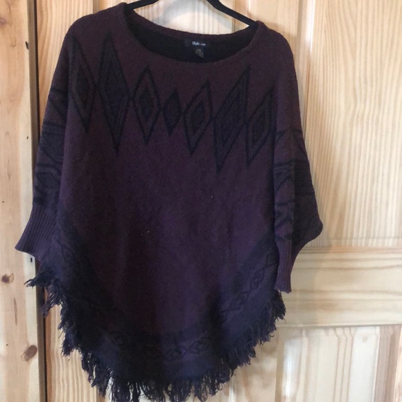 Style & Co. Sweaters - Poncho Sweater